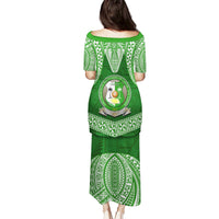 Tonga Liahona High School Puletasi Traditional Ngatu and Polynesian Pattern LT03 - Polynesian Pride