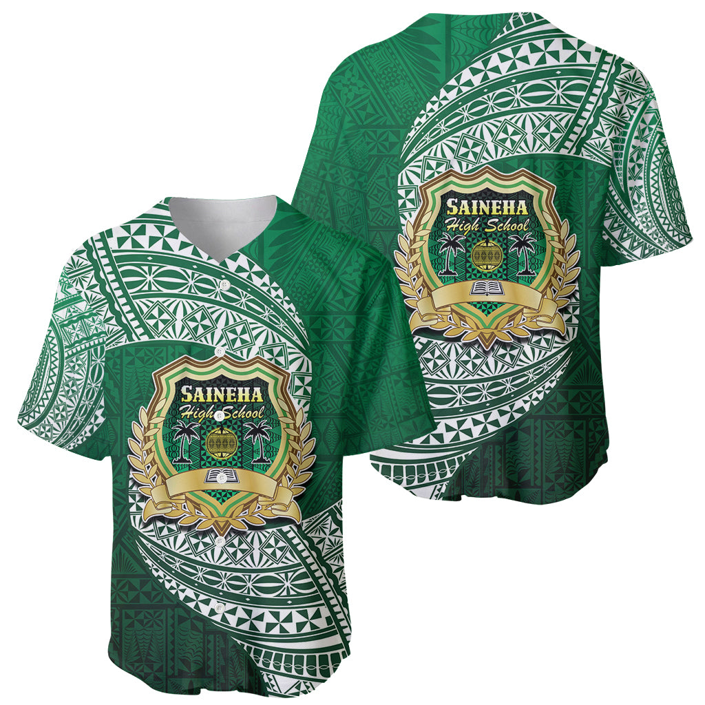 Tonga Saineha High School Baseball Jersey Traditional Ngatu and Polynesian Pattern LT03 - Polynesian Pride