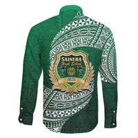 Tonga Saineha High School Family Matching Short Sleeve Bodycon Dress and Hawaiian Shirt Traditional Ngatu and Polynesian Pattern LT03 - Polynesian Pride