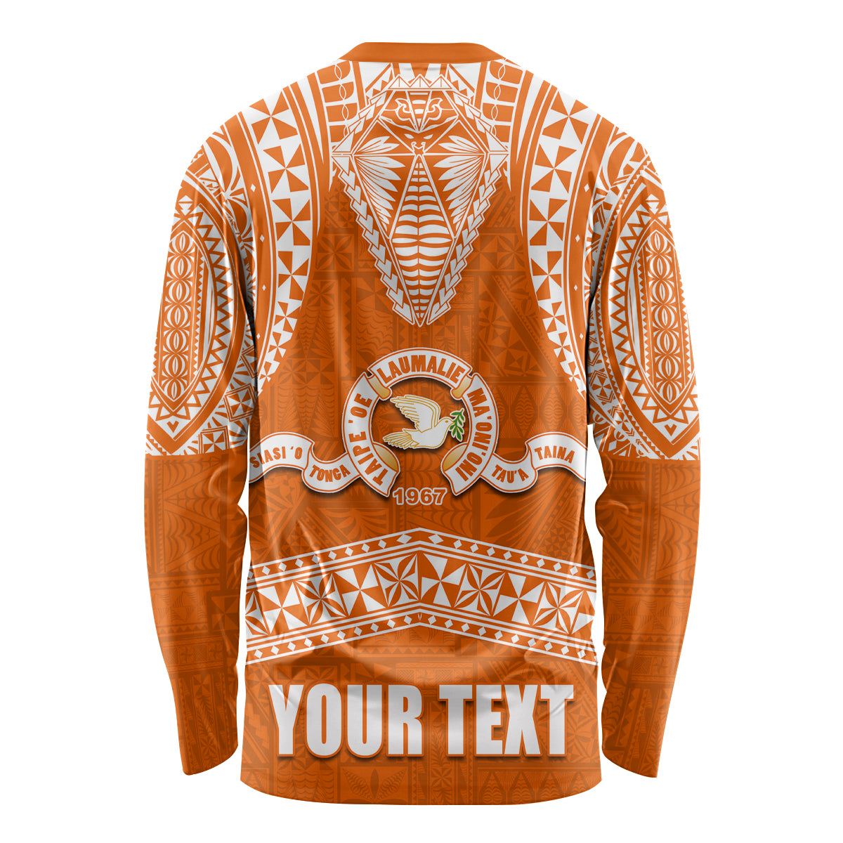 Tonga Tailulu College Long Sleeve Shirt Traditional Ngatu and Polynesian Pattern LT03 - Polynesian Pride