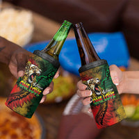 Aotearoa One Love 4 in 1 Can Cooler Tumbler Reggae Lion with Kakahu Huruhuru LT03 - Polynesian Pride