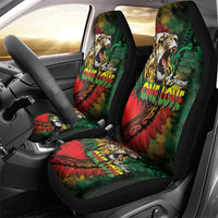 Aotearoa One Love Car Seat Cover Reggae Lion with Kakahu Huruhuru