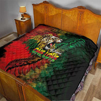 Aotearoa One Love Quilt Reggae Lion with Kakahu Huruhuru