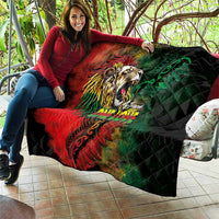 Aotearoa One Love Quilt Reggae Lion with Kakahu Huruhuru
