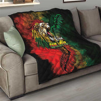 Aotearoa One Love Quilt Reggae Lion with Kakahu Huruhuru