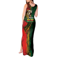 Aotearoa One Love Tank Maxi Dress Reggae Lion with Kakahu Huruhuru