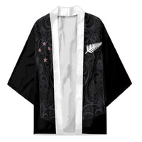 Custom Aotearoa Rugby Kimono Fern Blacks-Traditional Maori Motifs Design