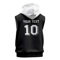 Custom Aotearoa Rugby Sleeveless Zip Hoodie Fern Blacks-Traditional Maori Motifs Design