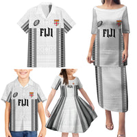Fiji Rugby Warriors Family Matching Puletasi and Hawaiian Shirt Masi Tribal Pattern Go Champion 2024 LT03 - Polynesian Pride