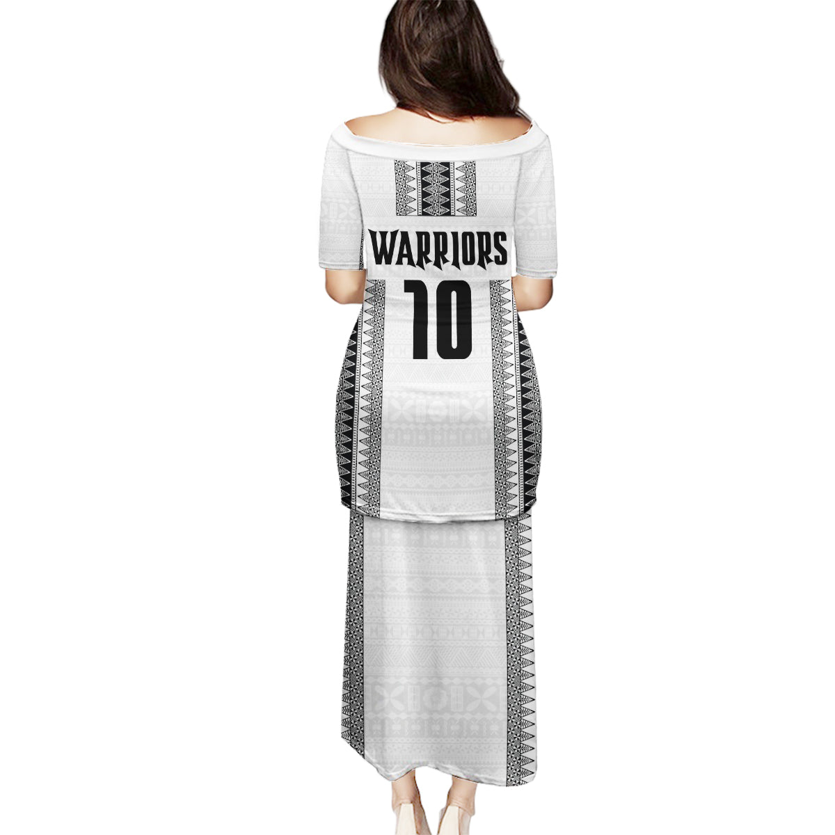 Fiji Rugby Warriors Family Matching Puletasi and Hawaiian Shirt Masi Tribal Pattern Go Champion 2024 LT03 - Polynesian Pride