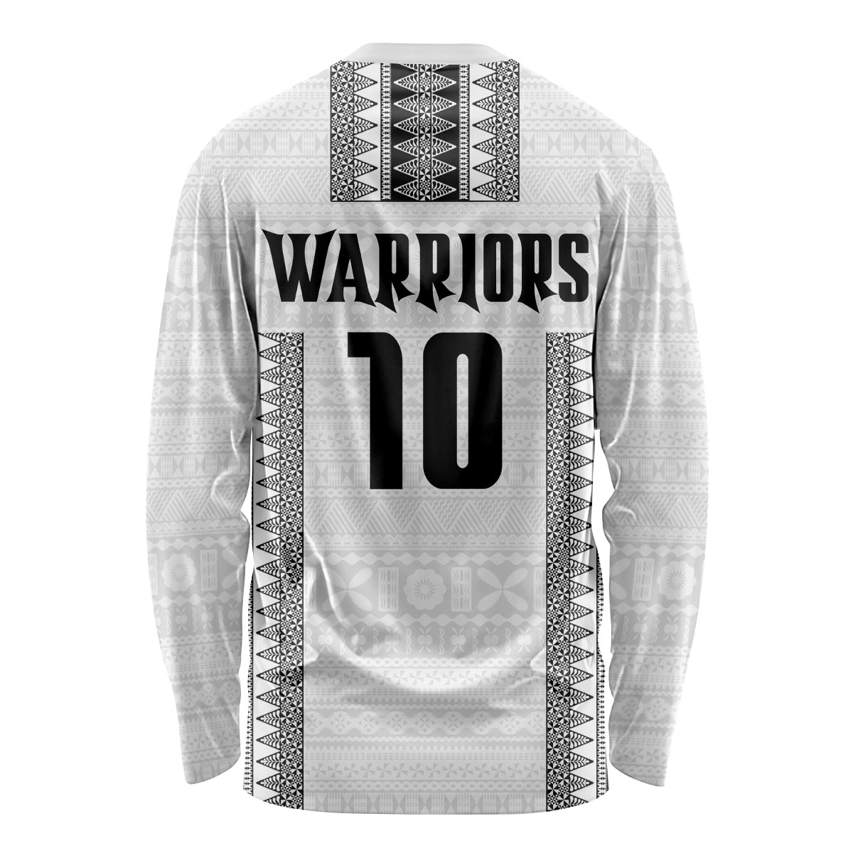 Fiji Rugby Warriors Long Sleeve Shirt Masi Tribal Pattern Go Champion 2024 LT03 - Polynesian Pride