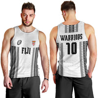 Fiji Rugby Warriors Men Tank Top Masi Tribal Pattern Go Champion 2024 LT03 - Polynesian Pride
