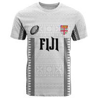 Fiji Rugby Warriors T Shirt Masi Tribal Pattern Go Champion 2024 LT03 White - Polynesian Pride