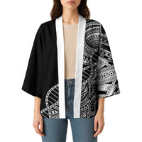 Samoan DNA Art Tattoo Kimono Polynesian Pattern Black Color LT03 - Polynesian Pride