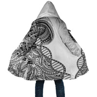 Samoan DNA Art Tattoo Cloak Polynesian Pattern White Color