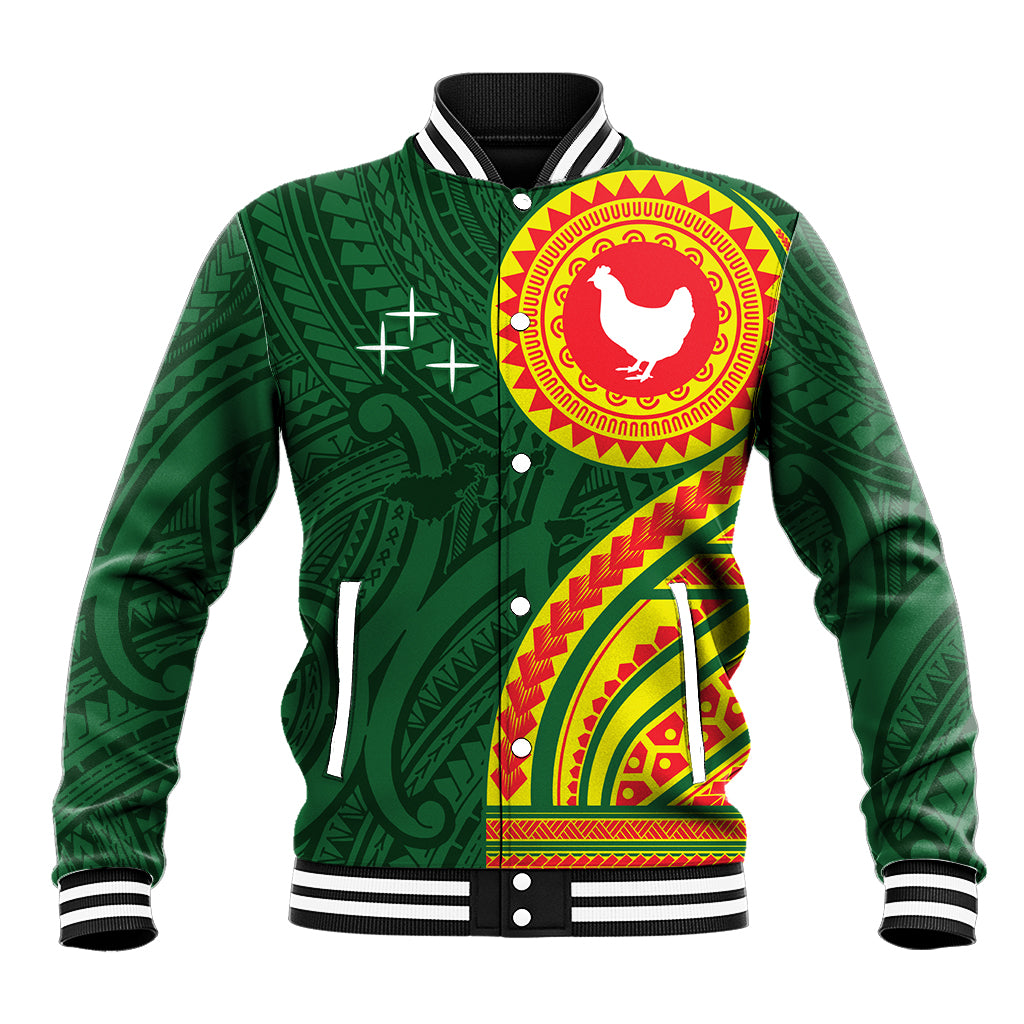 Manu'a Cession Day Baseball Jacket Polynesian Pattern