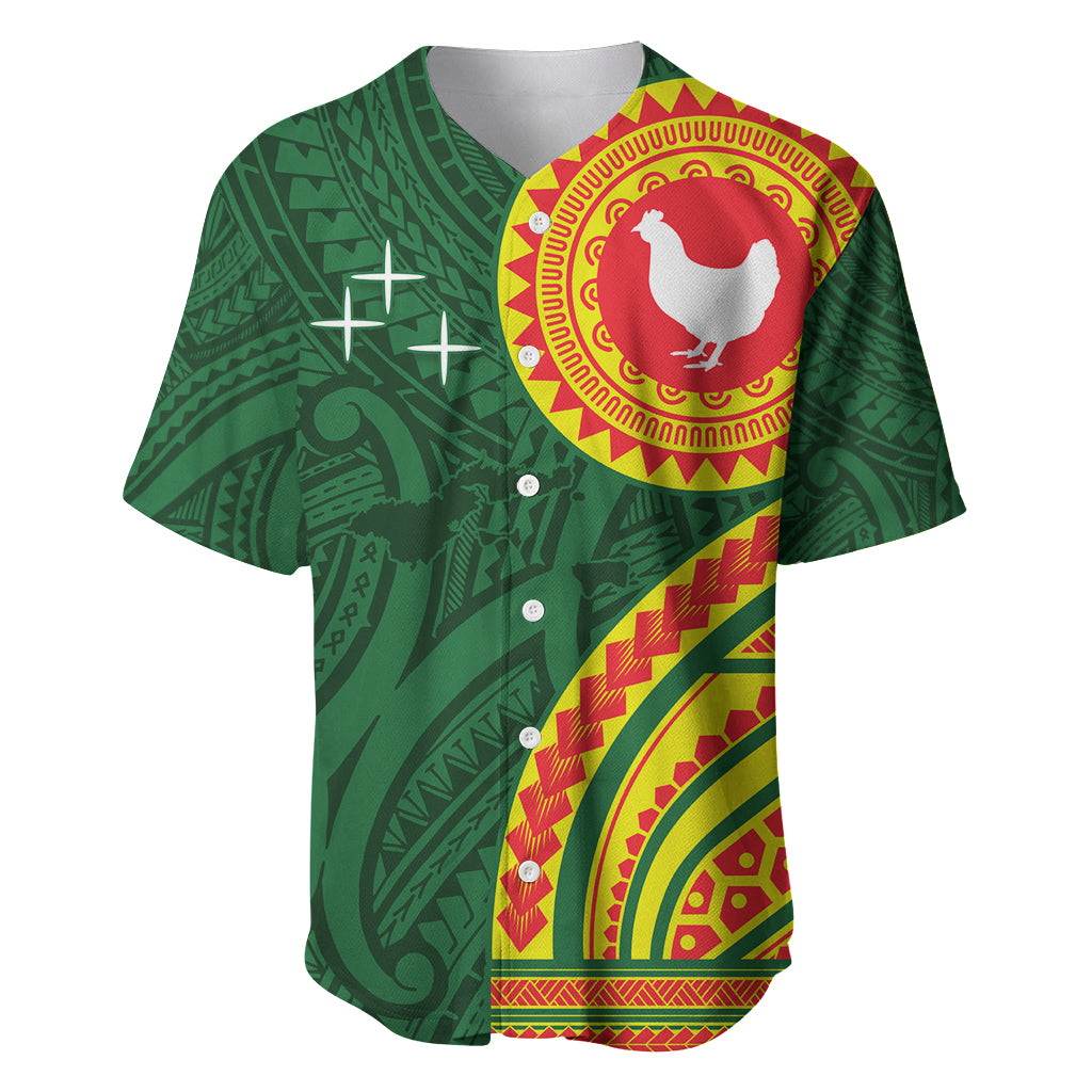 Manu'a Cession Day Baseball Jersey Polynesian Pattern LT03 Green - Polynesian Pride