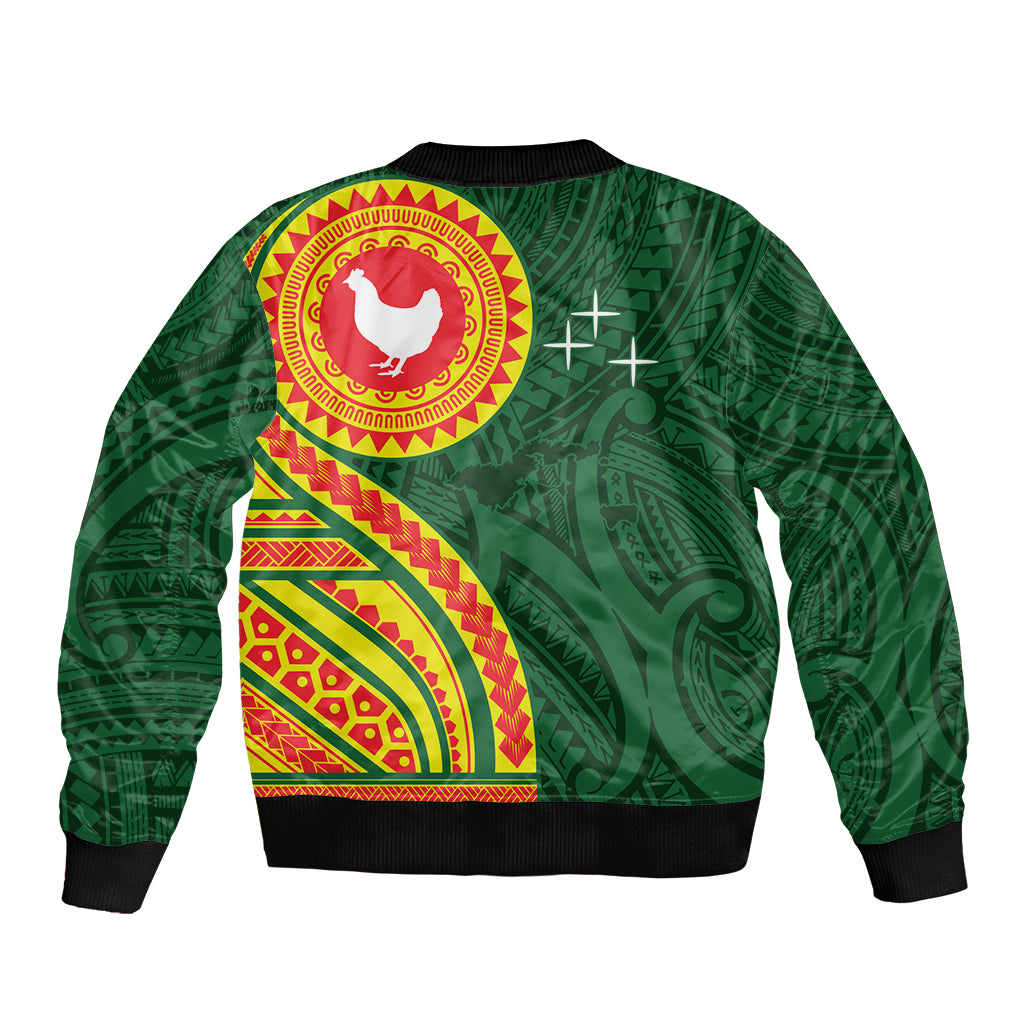 Manu'a Cession Day Bomber Jacket Polynesian Pattern