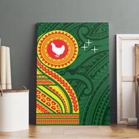 Manu'a Cession Day Canvas Wall Art Polynesian Pattern