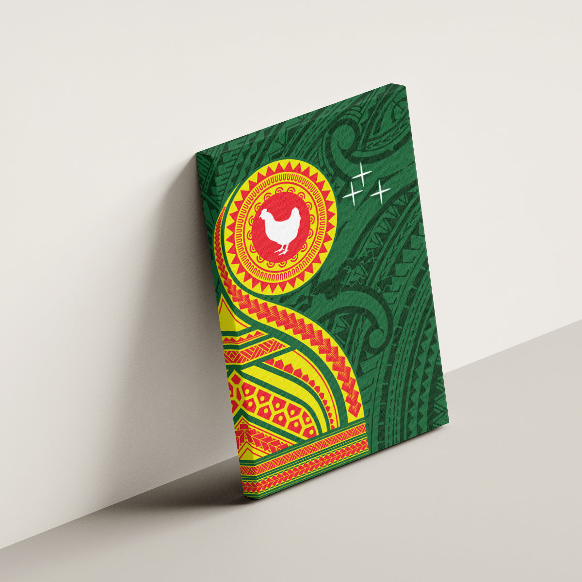 Manu'a Cession Day Canvas Wall Art Polynesian Pattern