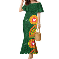 Manu'a Cession Day Family Matching Mermaid Dress and Hawaiian Shirt Polynesian Pattern