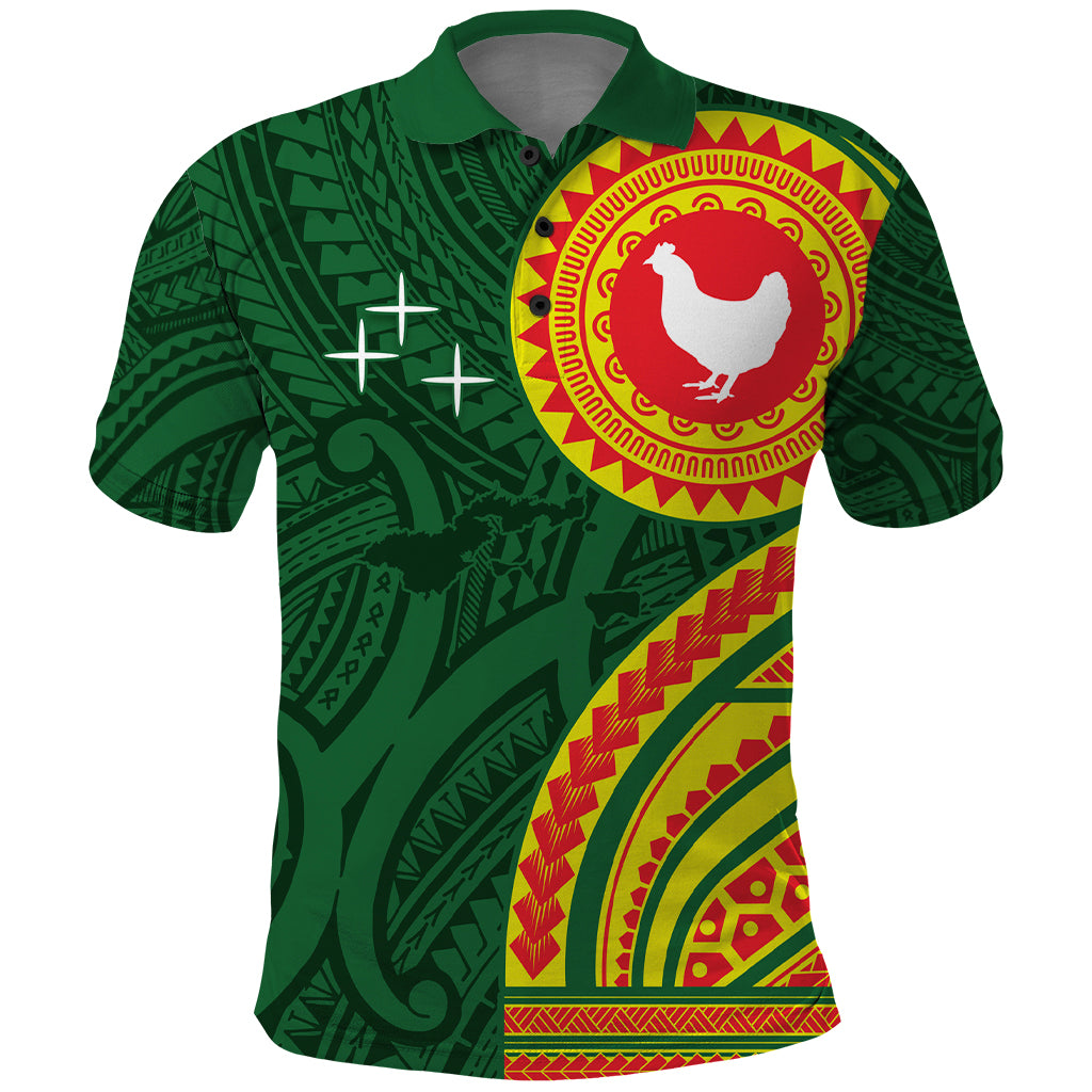 Manu'a Cession Day Polo Shirt Polynesian Pattern