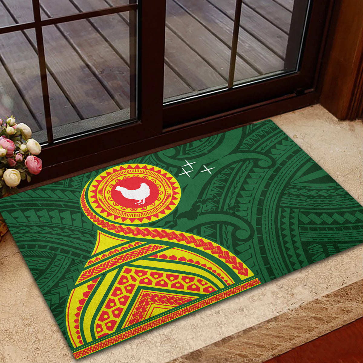 Manu'a Cession Day Rubber Doormat Polynesian Pattern LT03 - Polynesian Pride