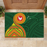Manu'a Cession Day Rubber Doormat Polynesian Pattern LT03 - Polynesian Pride