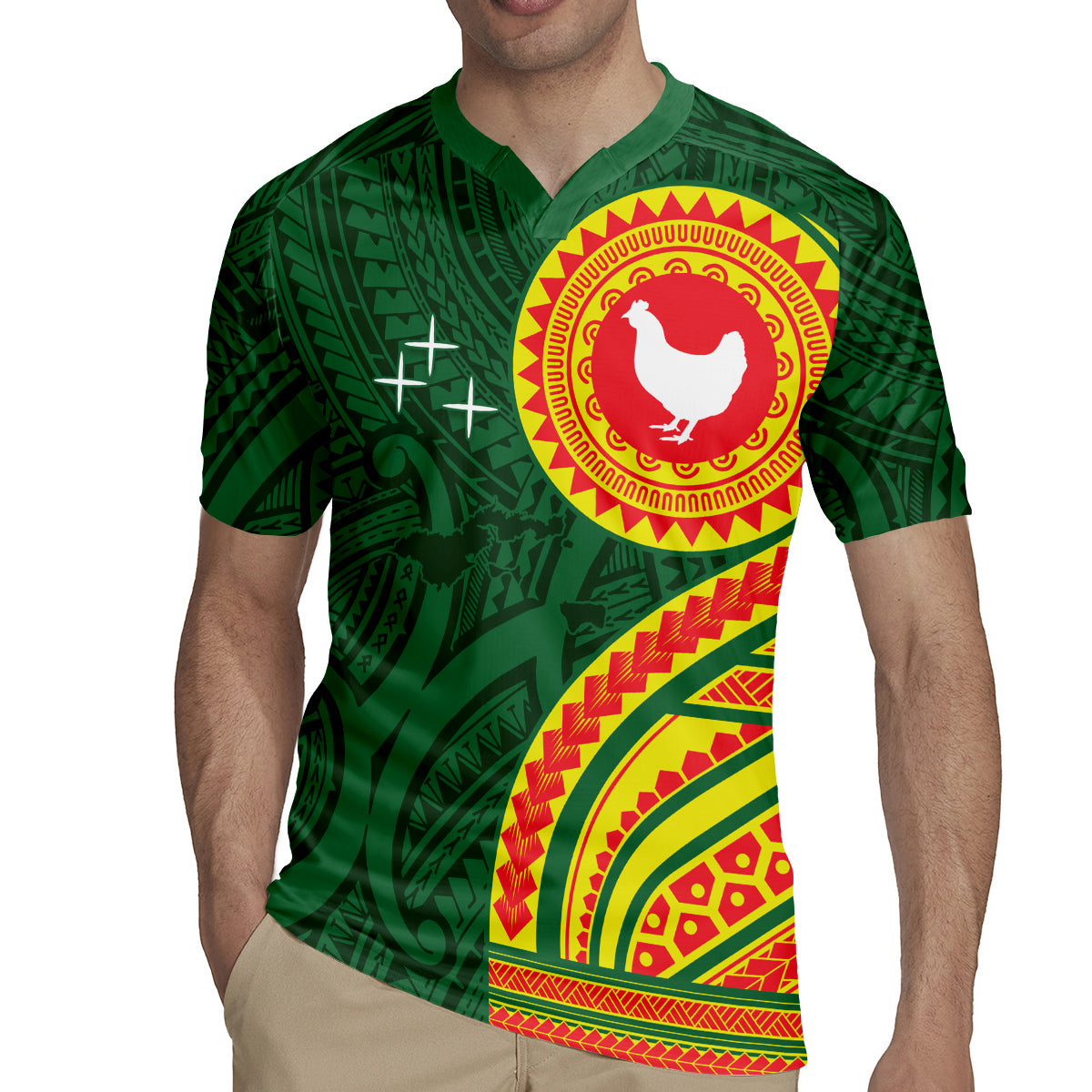 Manu'a Cession Day Rugby Jersey Polynesian Pattern