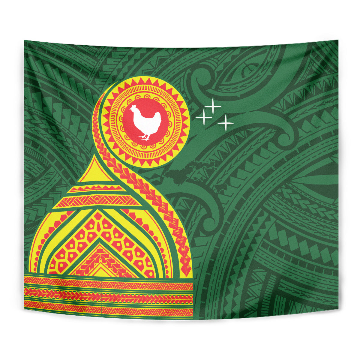 Manu'a Cession Day Tapestry Polynesian Pattern