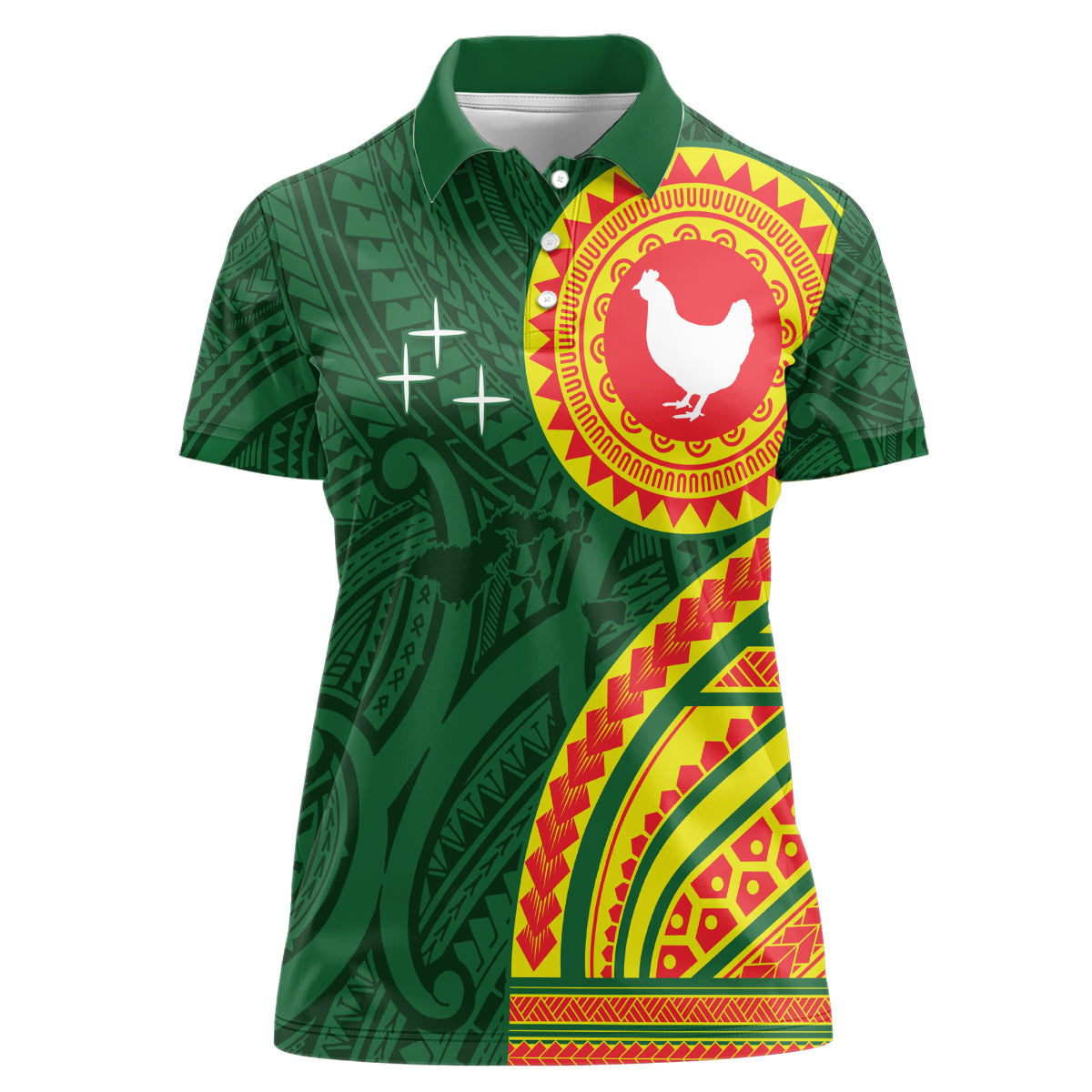 Manu'a Cession Day Women Polo Shirt Polynesian Pattern