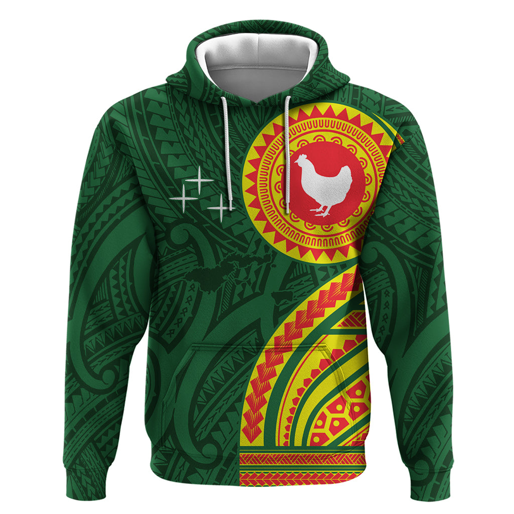 Manu'a Cession Day Zip Hoodie Polynesian Pattern