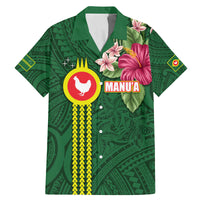 Manu'a Cession Day 120th Anniversary Family Matching Mermaid Dress and Hawaiian Shirt Polynesian Pattern and Hibiscus Flower