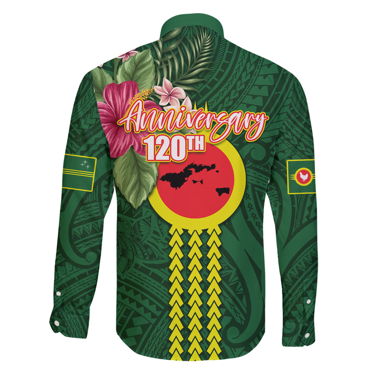 Manu'a Cession Day 120th Anniversary Family Matching Puletasi and Hawaiian Shirt Polynesian Pattern and Hibiscus Flower