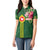 Manu'a Cession Day 120th Anniversary Women Polo Shirt Polynesian Pattern and Hibiscus Flower