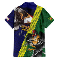 Manu'a Island and American Samoa Hawaiian Shirt Rooster and Eagle Mascot LT03 - Polynesian Pride
