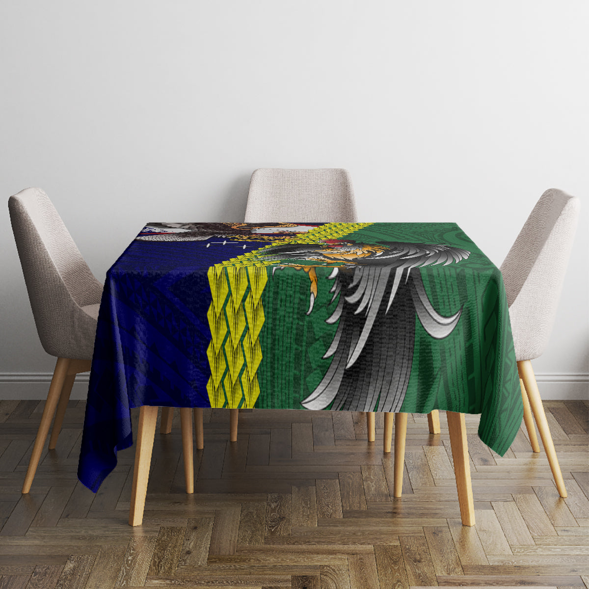 Manu'a Island and American Samoa Tablecloth Rooster and Eagle Mascot LT03 - Polynesian Pride