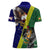 Manu'a Island and American Samoa Women Polo Shirt Rooster and Eagle Mascot