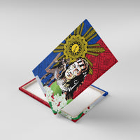 Philippines Lapu-Lapu Canvas Wall Art Filipino Sun Tattoo With Yakan Pattern