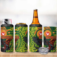 Proud of Manu'a Islands 4 in 1 Can Cooler Tumbler Rooster and Polynesian Art Wing Style LT03 - Polynesian Pride