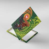 Proud of Manu'a Islands Canvas Wall Art Rooster and Polynesian Art Wing Style