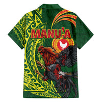 Proud of Manu'a Islands Family Matching Puletasi and Hawaiian Shirt Rooster and Polynesian Art Wing Style LT03 - Polynesian Pride