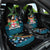 Fiji Day Car Seat Cover Palm Tree With Plumeria Tapa Tribal Pattern