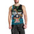 Fiji Day Men Tank Top Palm Tree With Plumeria Tapa Tribal Pattern