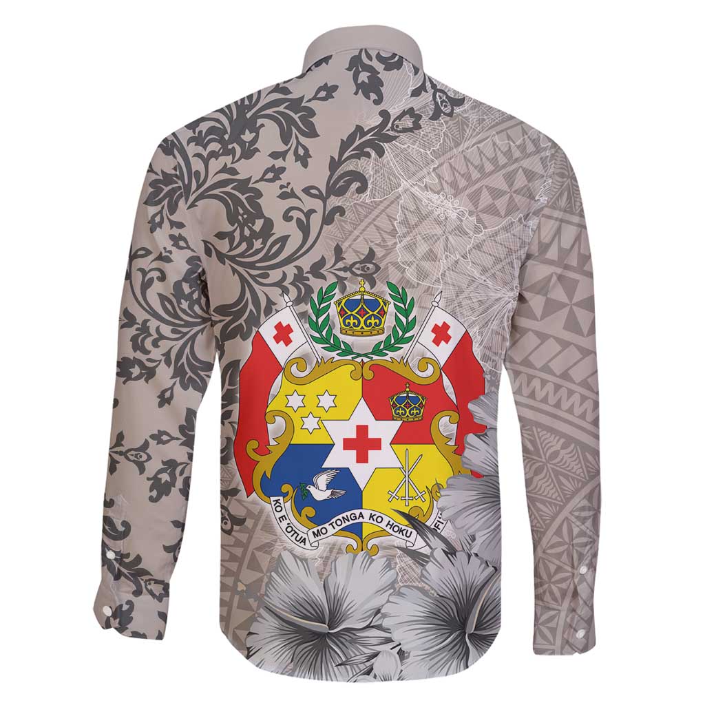 Tonga Culture Family Matching Mermaid Dress and Hawaiian Shirt Ngatu Pattern and Blooming Hibiscus