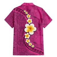 Polynesian Hibiscus and Plumeria with Tapa Pattern Family Matching Mermaid Dress and Hawaiian Shirt Pink Color LT03 - Polynesian Pride