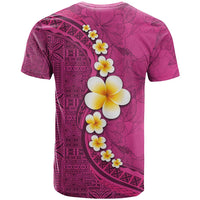 Polynesian Hibiscus and Plumeria with Tapa Pattern T Shirt Pink Color LT03 - Polynesian Pride