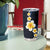 Pacific Hibiscus and Plumeria with Tapa Pattern Tumbler Cup Dark Blue Color