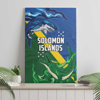 Solomon Islands Polynesian Tribal Shark and Crocodile Canvas Wall Art