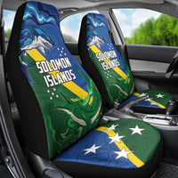 Solomon Islands Polynesian Tribal Shark and Crocodile Car Seat Cover